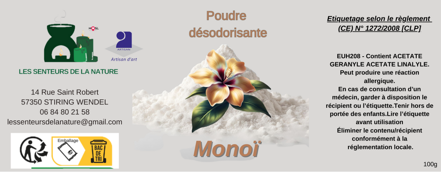 Poudre monoï