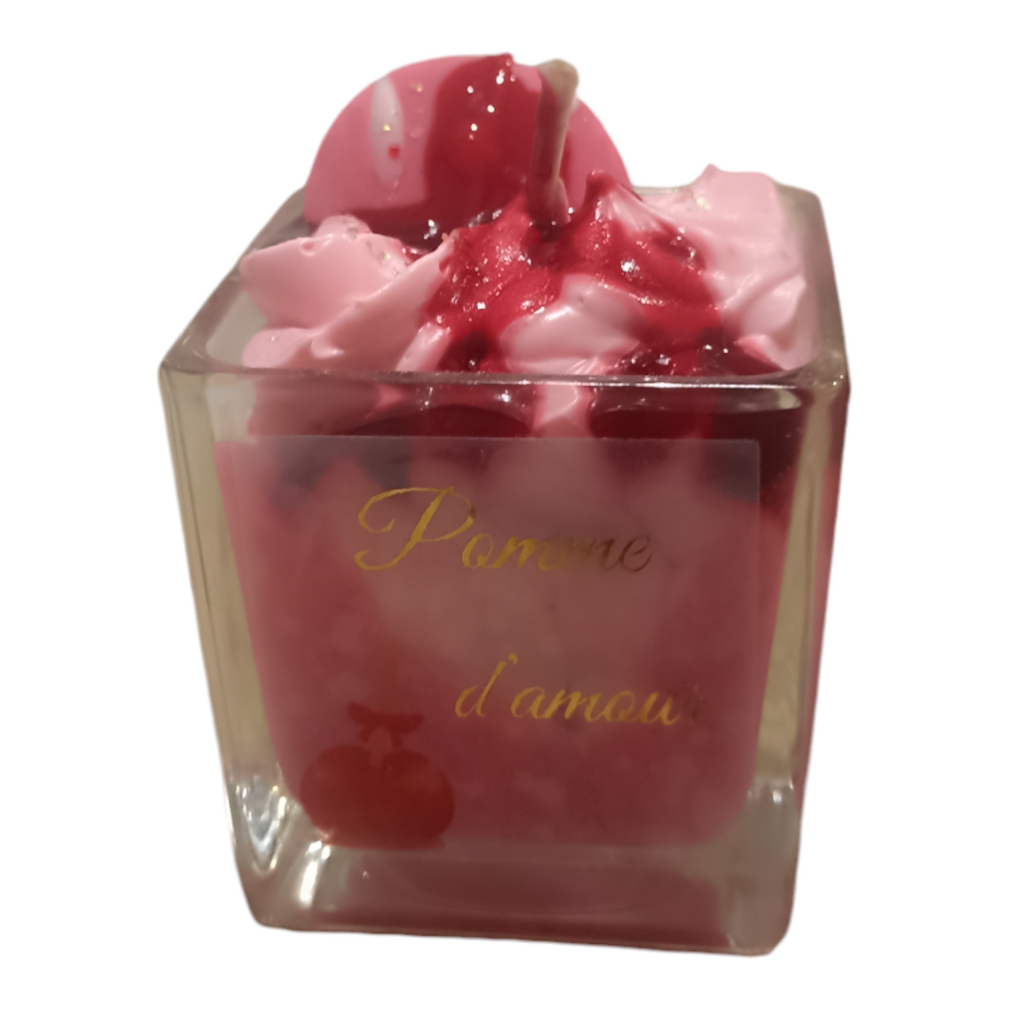 Bougie pomme d'amour chantilly 80-90g